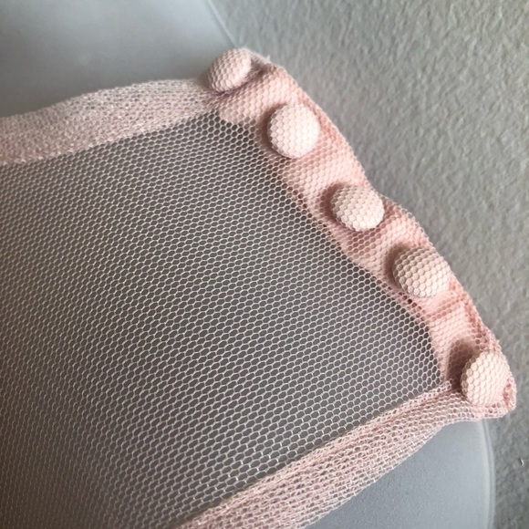 NWT Blush Pink w/ Black Bow Belt - Picture 6 of 8